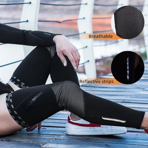 ROCKBROS Cycling Leg Warmers Thermal Long Leg Sleeves for Men Women - size: XX-Large/XXX-Large
