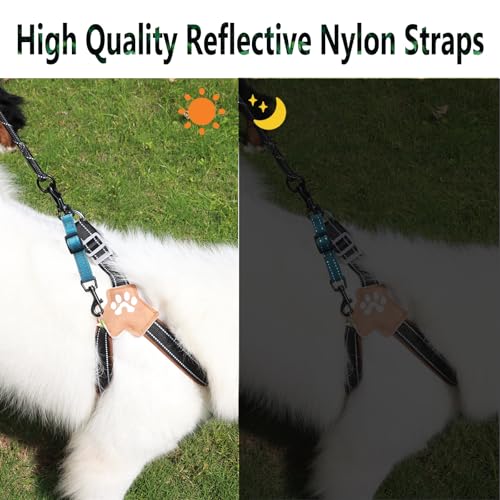Adjustable Dog Collar Safety Backup Clip, Blue - color: Blue, size: M(7.2~8.7 in adjustable length x 0.6 in width)