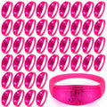 150 Pcs LED Glow Bracelets Sound Activated Light Up Bracelets for Adults Glow in the Dark Party Supplies Birthday Party Favors for Christmas, Halloween, Rave, New Year, Concert - color: Pink
