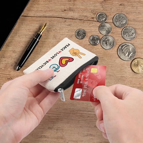 Cycling Gifts for Men and Women Cyclist Gifts for Men Mountain Bikers Bicycle Enthusiast Coin Purse Best Gift for Bicyclist Bicycle Rider Presents for Man Christmas Birthday Coin Wallet