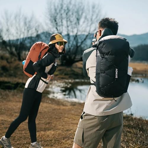 AONIJIE Large Hydration Backpack 22L Hiking Daypack Back Trail Running Hiking Pack Climbing Lightweight - color: Black