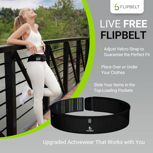FlipBelt Air Adjustable - Black - XSM - color: Jet Black, size: Medium to X-Large