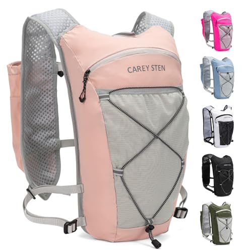 Carey Sten Lightweight Hydration Backpack Running Vest with 1.5L Water Bag - color: pink