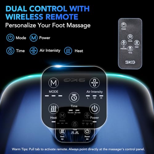 SKG YS100 Foot Massager with Heat for Plantar Fasciitis Pain Relief