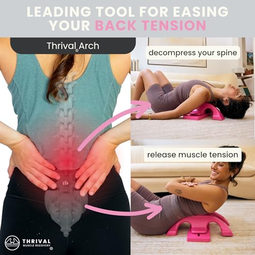 Thrival Arch Back Stretcher, Psoas Muscle Release Tool, Patented, Pink - color: Pink, size: ThrivalArch