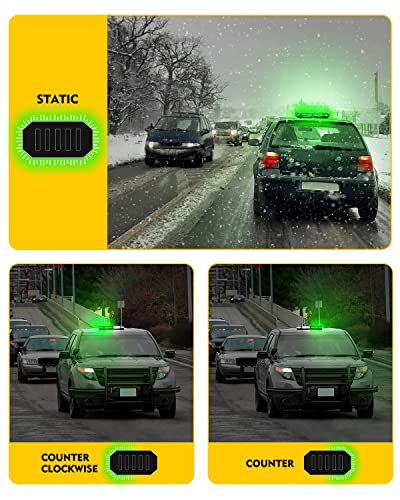 LUMENIX 42 LED Green Rooftop Strobe Beacon Light Bar with Controller - color: Green