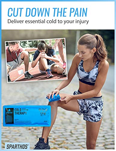 Sparthos Reusable Hot Cold Gel Ice Pack, Pain Relief - Small + Cover - size: Small, style: Pack of 1 + Cover