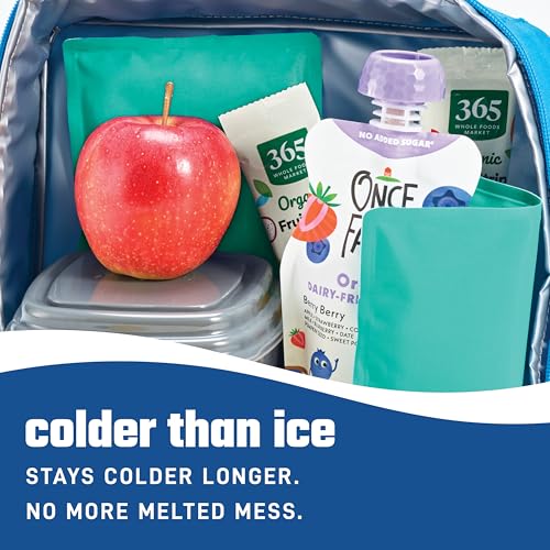 Fit & Fresh Cool Coolers Soft Ice Packs for Lunch Bags & Coolers, 2pk - color: Teal (2 Pack)