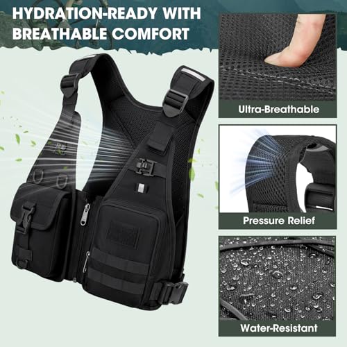 RAINSMORE Water Backpack Hydration Vest with 2L Water Bladder for Running