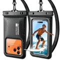 PEDVSTY Floating Waterproof Phone Pouch 2 Pack, Up to 7.5", Case Friendly - size: Large (Up to 7.5")