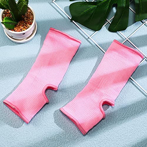 Haysandy 4 Pcs Kids Ankle Brace Support, Pink, 10-15 Years - color: Pink, size: 10-15 Years
