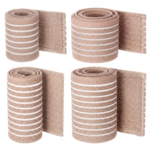 Geiserailie 4 Pcs Ice Pack Strap 4 Size Ice Belt Extender, Skin Tone - color: Skin Tone