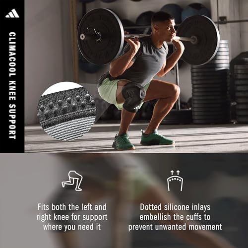 adidas Aeroready Ergonomic Compression Sleeve for Ankle, Elbow or Knee - size: Medium, style: Knee Support