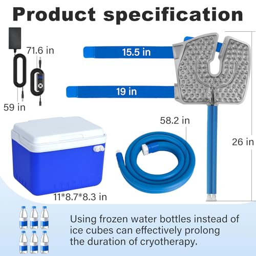 Ice Machine for Knee Post-Surgery, Cold Therapy System for Knee Pain Relief - size: 6-quart, style: Knee pad