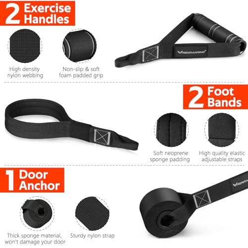 Pilates Bar Kit with Resistance Bands, Pilates Workout Equipment for Women - color: Black Pro