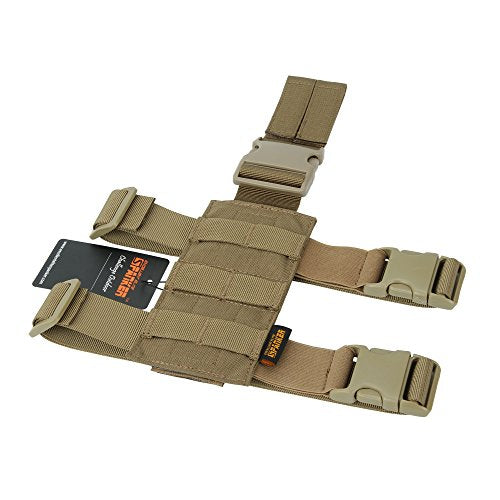 EXCELLENT ELITE SPANKER Tactical Drop Leg Holster Adjustable Drop Leg Platform Molle Module Universal Bag for Left/Right Leg - color: Coyote Brown