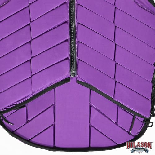 HILASON Purple Rodeo Safety Vest Protective Gear Equestrian - size: Medium