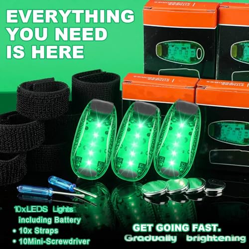 Copkim 30/60/100 Pcs LED Running Light Bulk - color: green