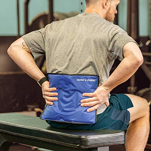 2 Pack Large Ice Packs for Injuries | 11" x 14.5" | Hot & Cold Pack | Reusable Gel Pack, Durable Construction, & Flexible When Frozen (Dark Blue, 11x14.5 Inch (Pack of 2)) - color: Dark Blue, size: 11x14.5 Inch (Pack of 2)