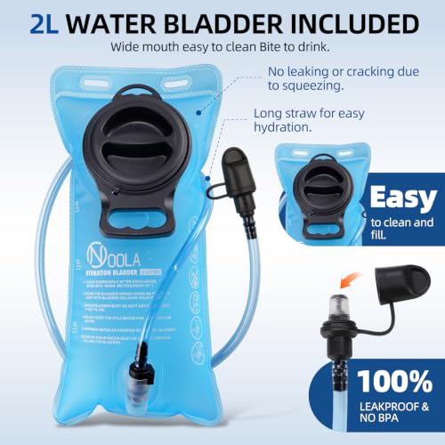 NOOLA Running Vest with 2L Water Bladder and Gear Holster - size: Small