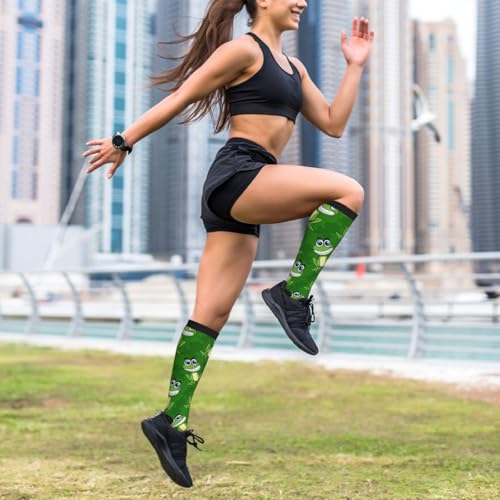 Compression Socks Circulation 15-20 Mmhg Knee High - color: Frog