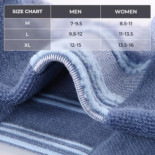 FITRELL Men's 6 Pack Ankle Running Socks Low Cut Cushioned Athletic Sports Socks 7-9/9-12/12-15 - color: Blue Smoke, size: 7-9