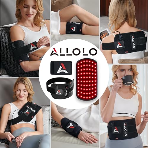 ALLOLO Red Light for Body, 3 in 1 LEDs Red Light Belt - size: 12.6"*6.3"