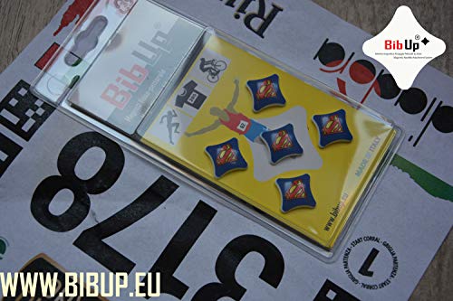 Magnetic RaceBib Fixing System - color: Superman, size: Small