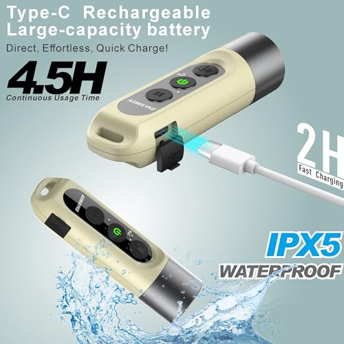 Electronic Whistle Highest IPX5 Maximum Sound 125db Battery 1000mAh Blue for Coaches Teacher, Sports Whistle - color: Tan