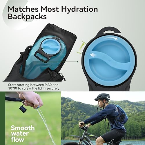 MARCHWAY Ultra Durable TPU Hydration Bladder with Insulated Tube, 2.5L/3L - color: Blue, size: 3L