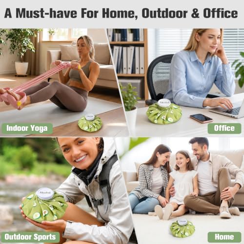 Ice Packs for Injuries Reusable, 3 Sizes, Avocado - color: Avocado