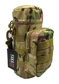 Tactical Molle Water Bottle Holder Pouch Hydration Carrier Bag Tactical EDC Water Bottle Carrier with Detachable Shoulder Strap for Hiking Camping Outdoor Sport Travel - color: CP