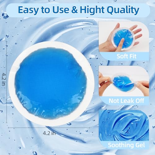 Tutmyrea Reusable Cold Compress - 6 Soft Ice Packs for Injuries, Kids & Wounds; Gel Packs for Eyes, Face, Allergies & Teeth - size: 6 Count (Pack of 1)