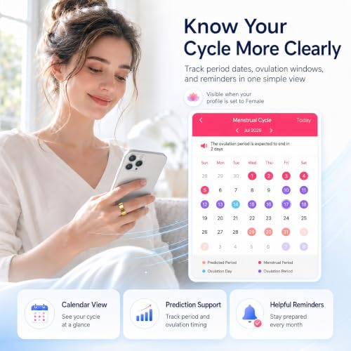 Smart Ring Fitness Tracker for Men & Women with Sleep, Heart Rate & SpO2 - color: Gold, size: 10