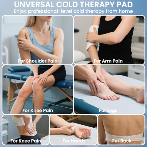 Medical-grade Cold Therapy Machine with Timer, Ice Machine for Shoulder After Surgery, Cold Compress Ice Pack Wrap, Ice Water Circulator,Knee, Ankle and Hip, Replacement Recovery Aids(Shoulder)