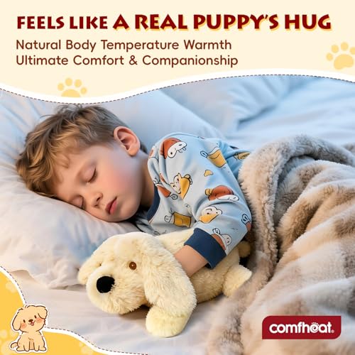 Microwave Heating Pad for Pain Relief, Microwavable Stuffed Animal - style: Golden Retriever Dog