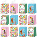 Outus 24 Pcs Hawaiian Party Favor Bags with Handles, Luau Tiki Toucan Gift - style: Hawaii