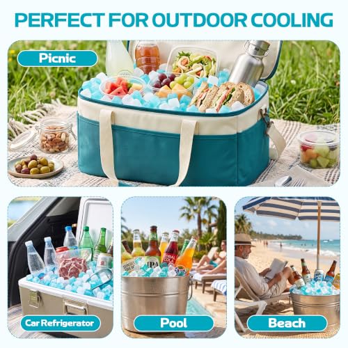 720-Pack Reusable Ice Cubes for Coolers & Drinks Refreezable 22 lb
