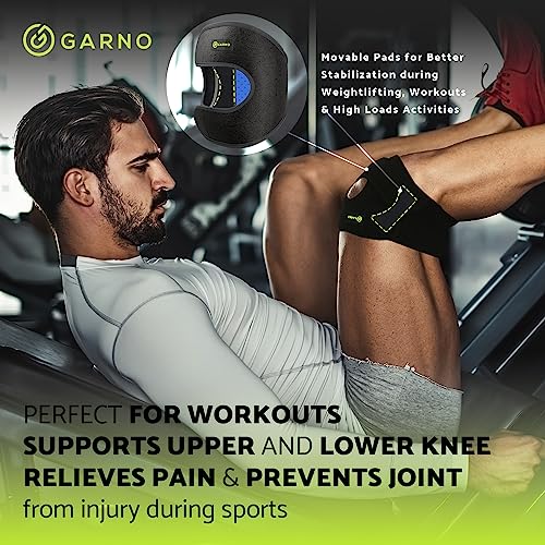 GARNO Knee Brace for Women & Men, Patellar Tendon Support Strap (S/M) - size: Small/Medium