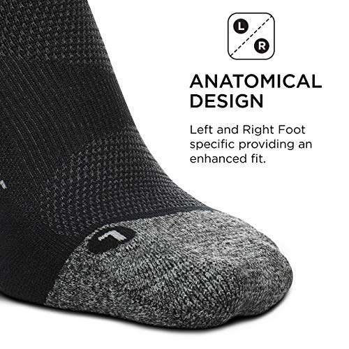 Feetures Elite Light Cushion Mini Crew Sock - color: Dark Gray, size: Large