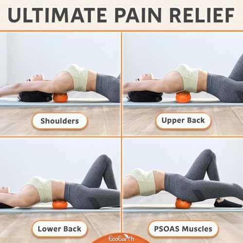 EcoEarth Hip Massager for Psoas Release (Extra Firm) - 14 Massage Nodes for Sciatica & Piriformis Syndrome Pain Relief - Trigger Point Deep Tissue Massage Tool for Hip & Lower Back Pain - style: Extra Firm