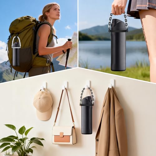 Water Bottle Handle Strap Compatible with Owala Freesip 24oz 32oz 40oz, Strong Secure Acrylic Carrier for Outdoors