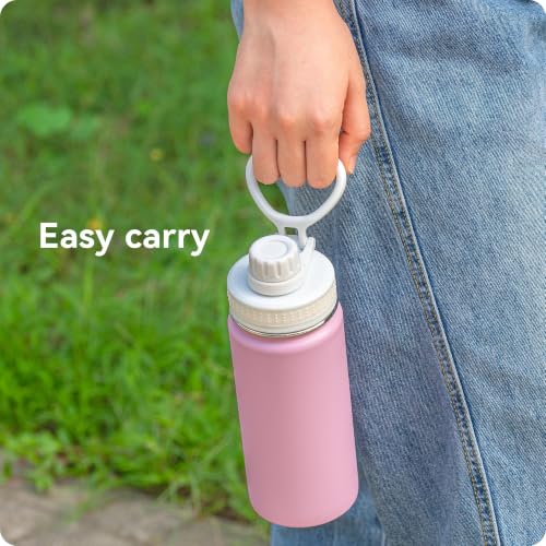 Spout Lid for Hydro Flask 12 16 18 20 32 40 64oz Wide Mouth Bottle - color: White 1 pack