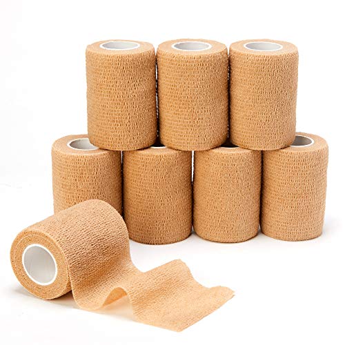 Self Adhesive Bandage Tape (3 Inches X 5 Yards), Elastic Cohesive Bandage - size: 3 Inch