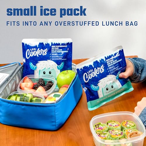 Cool Coolers by Fit & Fresh High Performance Ice Packs for Lunch Bags, 4pk - color: Blue (4 Pack)