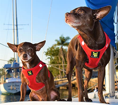 EcoBark Adjustable Step in Dog Harness, Double Padded Vest, X Large, Red - color: Red, size: XL- 20 to 26 lbs - Chest Up to 20 in (Pack of 1)