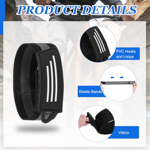 Bike Pant Leg Strap - color: Black/Red