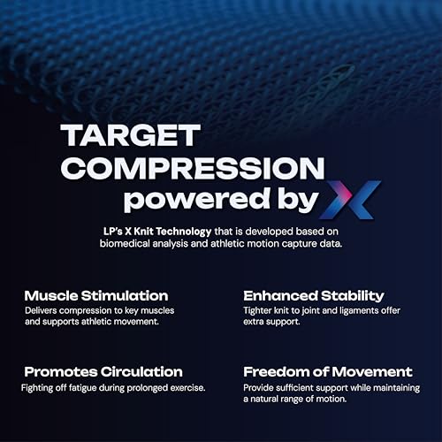 LP 116XT Target Compression Ankle Brace Sleeve for Men & Women - color: Black, size: X-Large