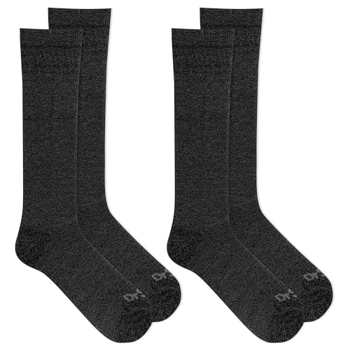 Dr. Scholl's Women's Graduated Compression Knee High Socks - color: Marled Charcoal Heather (2 Pairs), size: 8-12