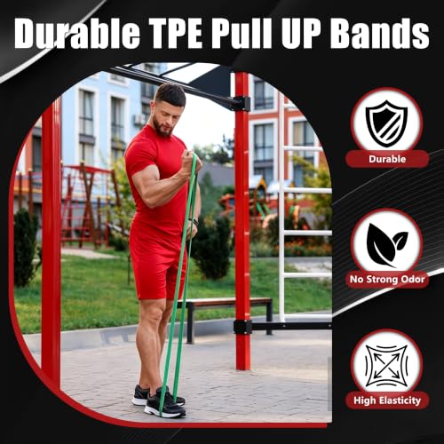 5-Level Resistance Bands for Working Out, Pull Up Assistance Bands - color: 5PCS-Blue Gradient(03)